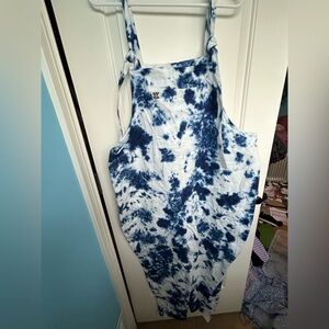 Lucy & Yak Blue Tie-Dye Jumpsuit